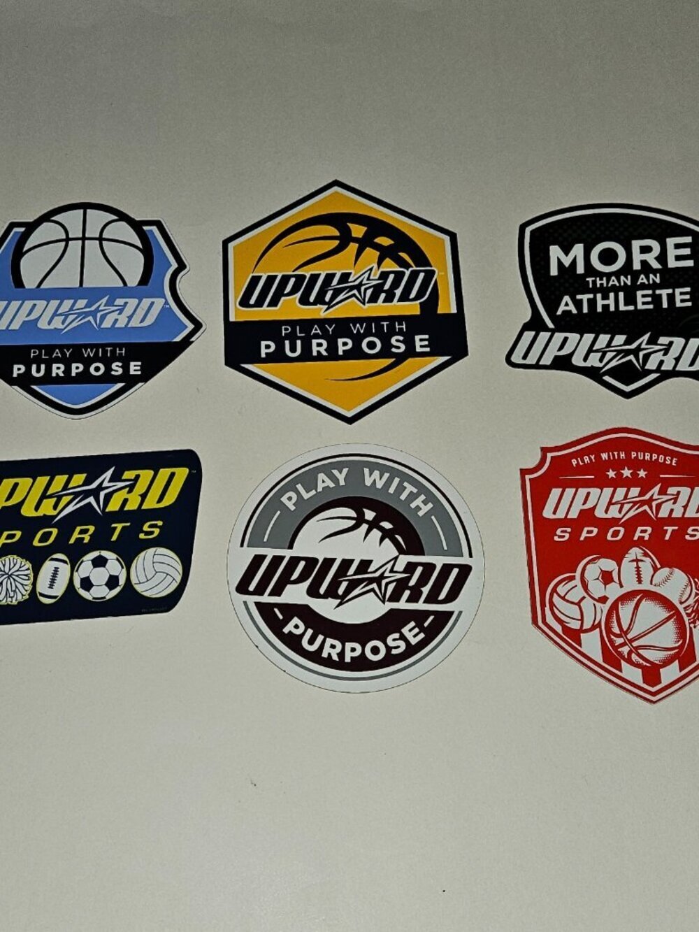 6 Upward Sports Magnets Lot Basketball Play With Purpose Refrigerator Car